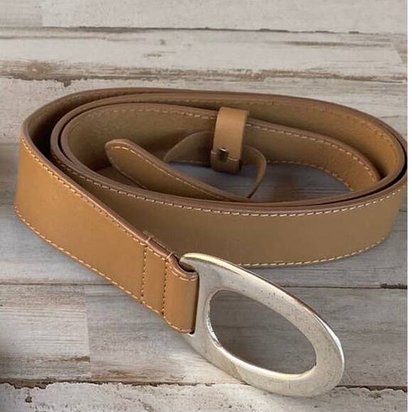 jjill Tan Leather Belt  Casual SZ XL C100854 - Picture 1 of 9